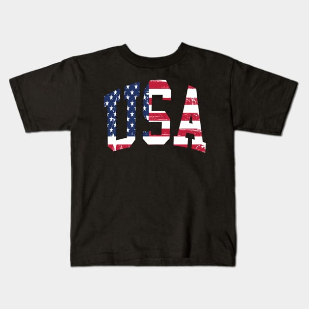 USA Kids T-Shirt by Tater